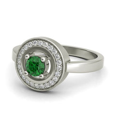 Adriana sterling silver engagement ring - EJ Cole