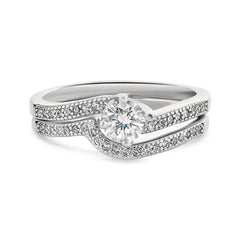 Colette sterling silver bridal set - EJ Cole