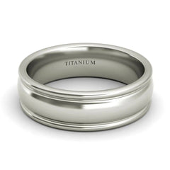 Degas titanium wedding band - EJ Cole