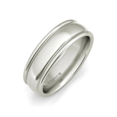 Degas titanium wedding band - EJ Cole