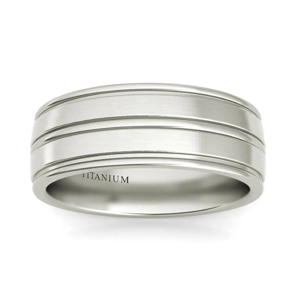 Halifax titanium wedding band - EJ Cole