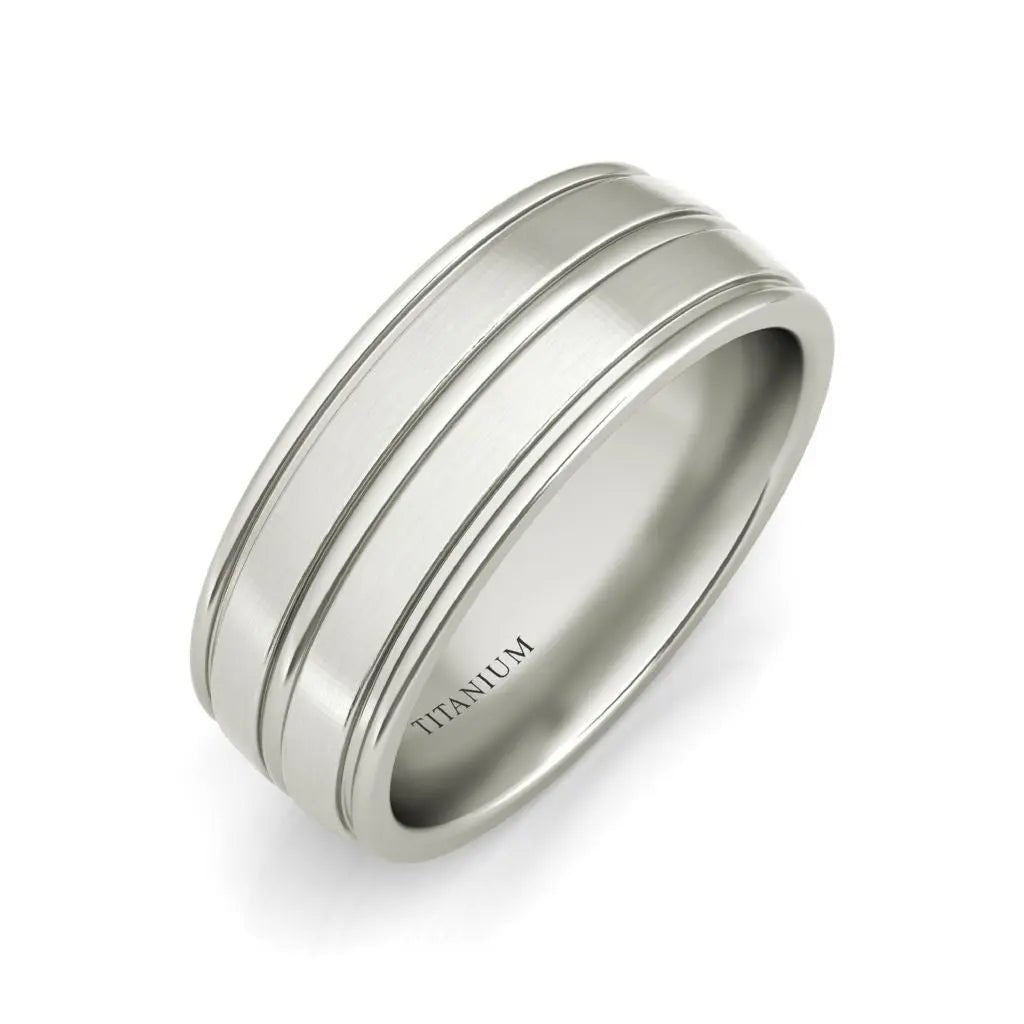 Halifax titanium wedding band - EJ Cole