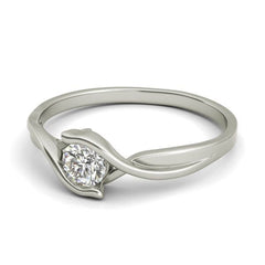 Teresa sterling silver engagement ring - EJ Cole
