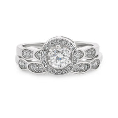 Tracy sterling silver bridal set - EJ Cole