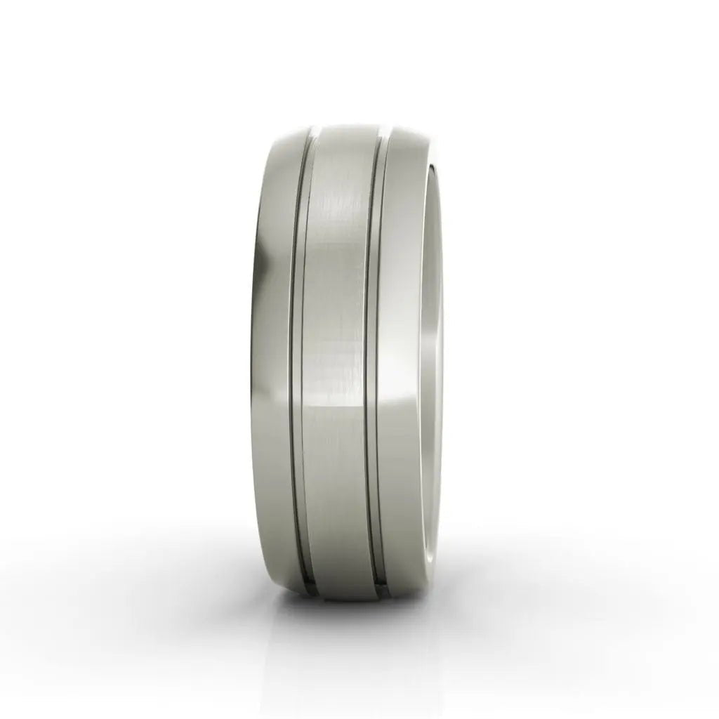 Vulcan titanium wedding band - EJ Cole