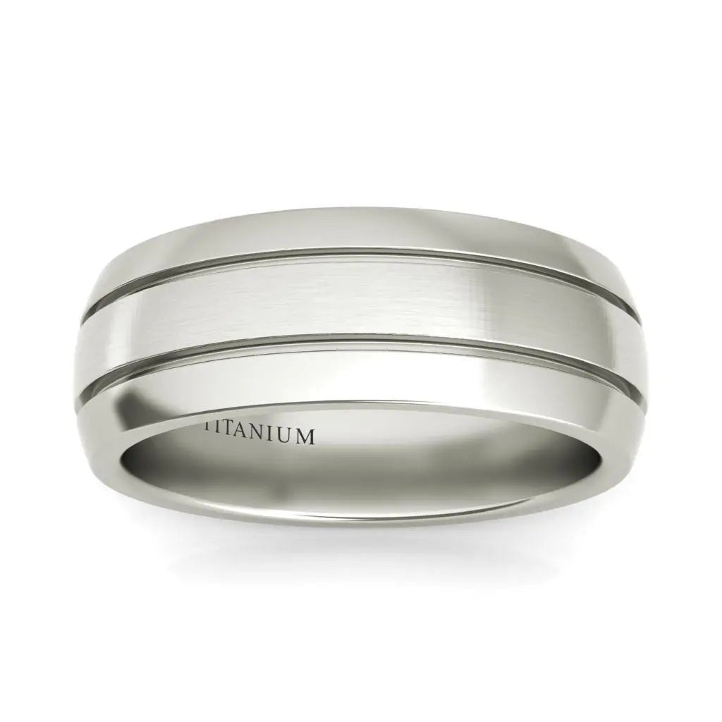 Vulcan titanium wedding band - EJ Cole