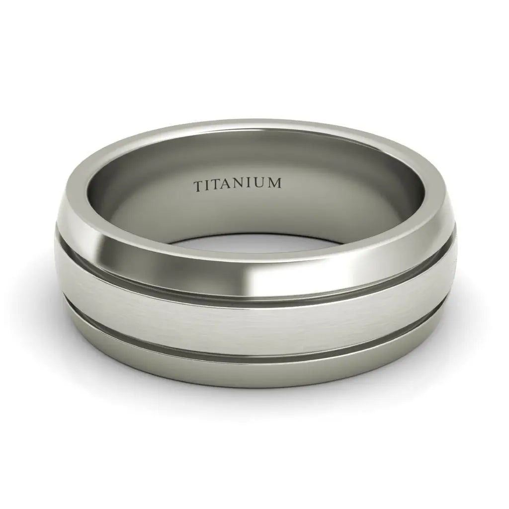 Vulcan titanium wedding band - EJ Cole