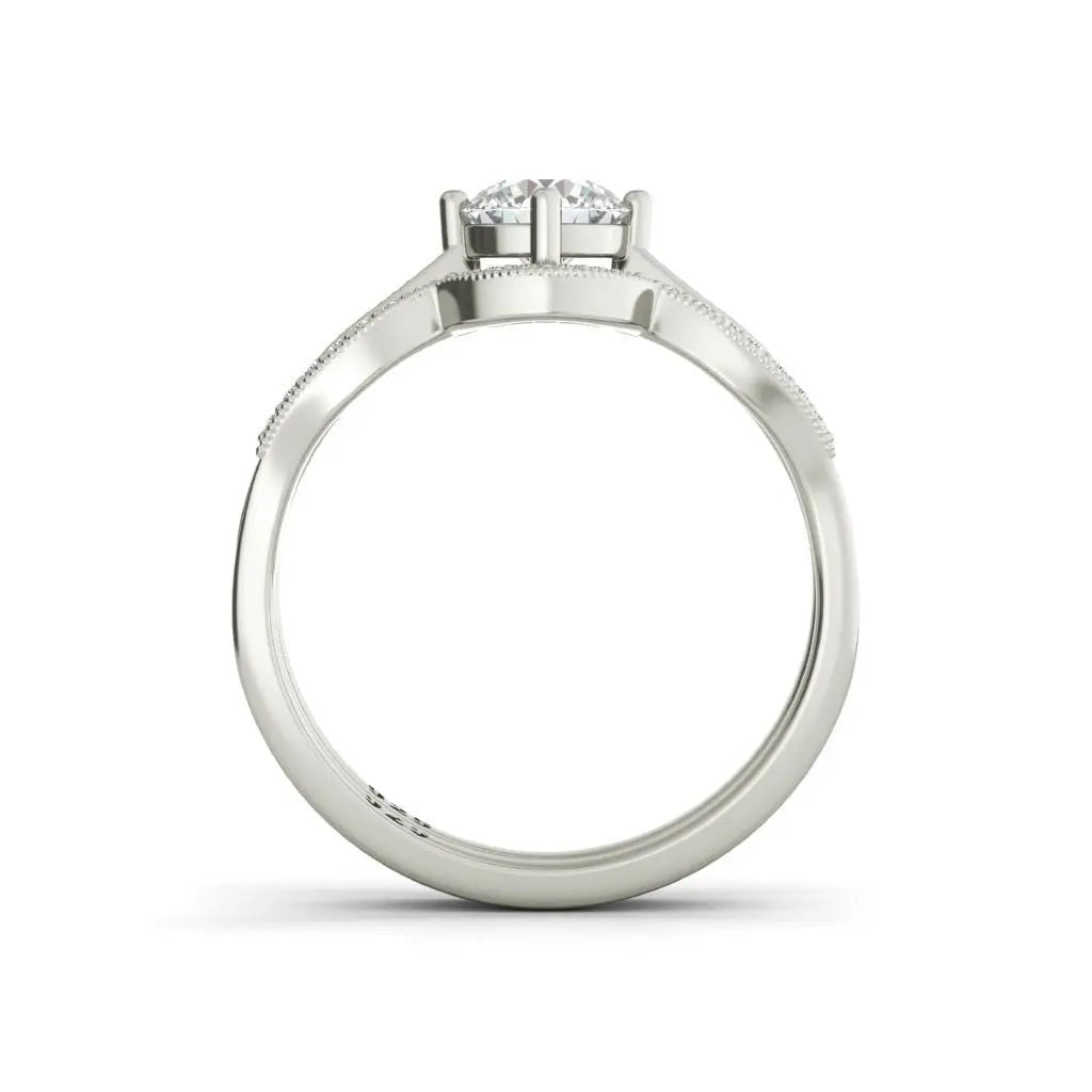 Zandra sterling silver bridal set - EJ Cole