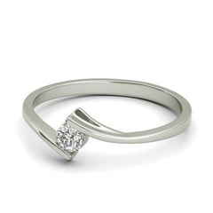 Diana sterling silver engagement ring - EJ Cole