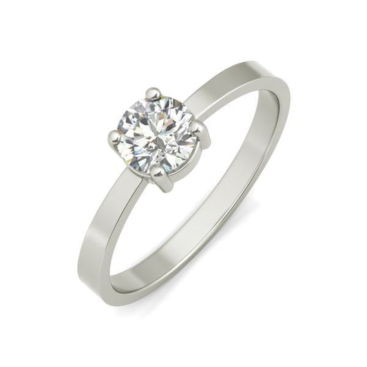 Monica sterling silver engagement ring - EJ Cole