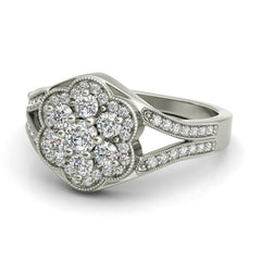 Rosa sterling silver engagement ring - EJ Cole