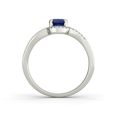 Stella sterling silver engagement ring - EJ Cole