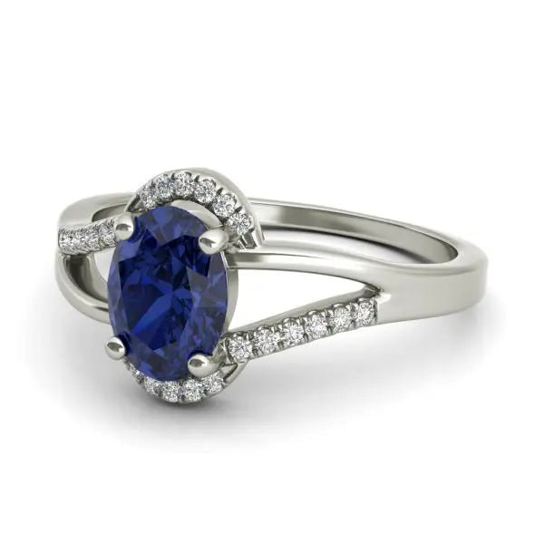 Stella sterling silver engagement ring - EJ Cole