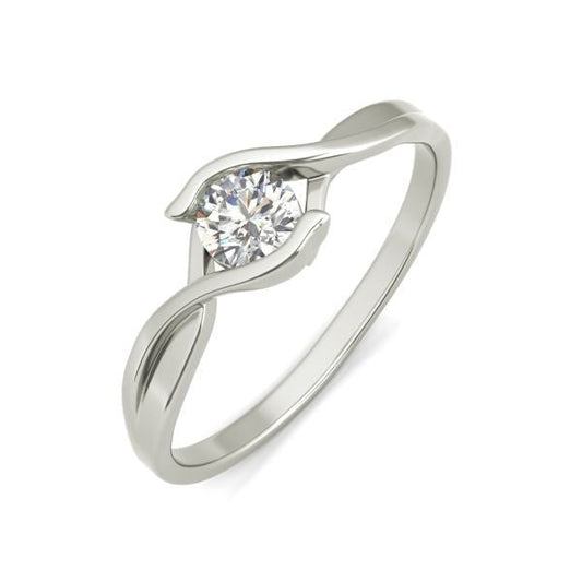 Teresa sterling silver engagement ring - EJ Cole